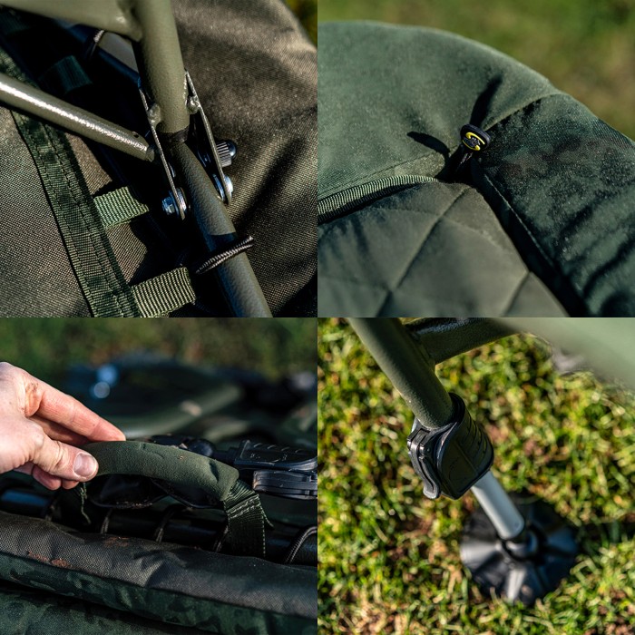 Carp Spirit Magnum Air-Line Bed Close Ups 2