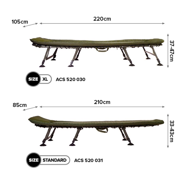 Carp Spirit Magnum Bed Dimensions