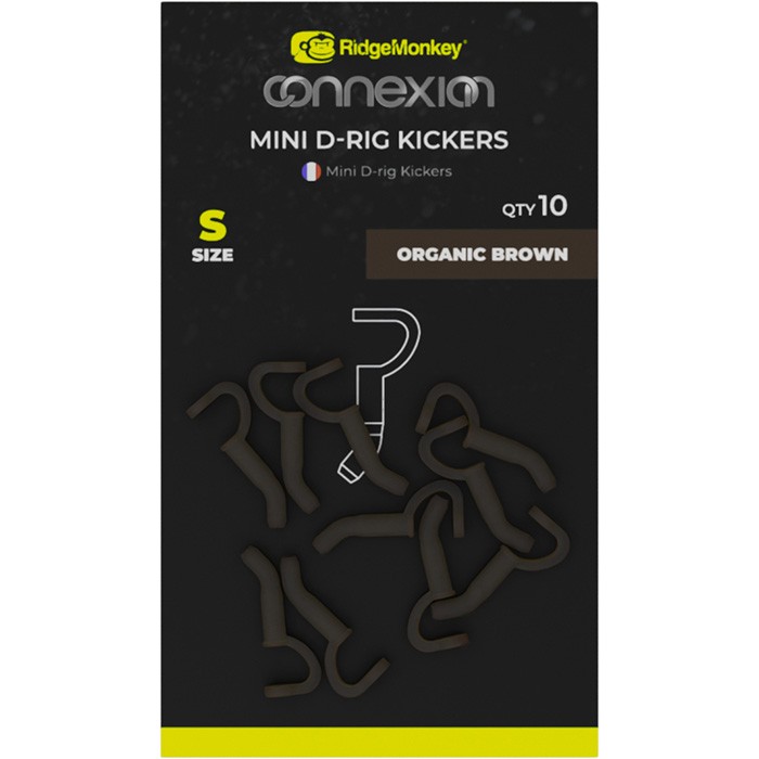 RidgeMonkey Connexion Mini D-Rig Kickers Small Organic Brown