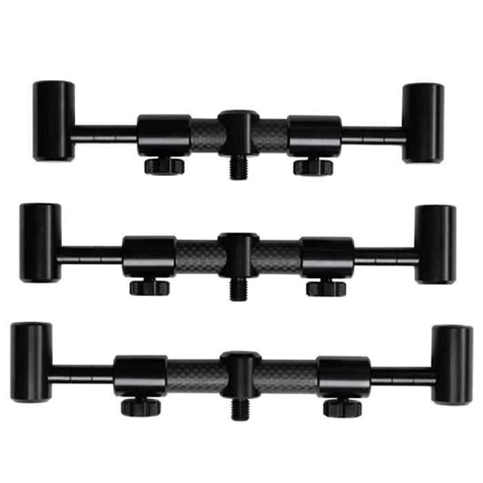Century Carbon Stealth Chunky Adjustable 2 Rod Fishing Buzz Bars 4