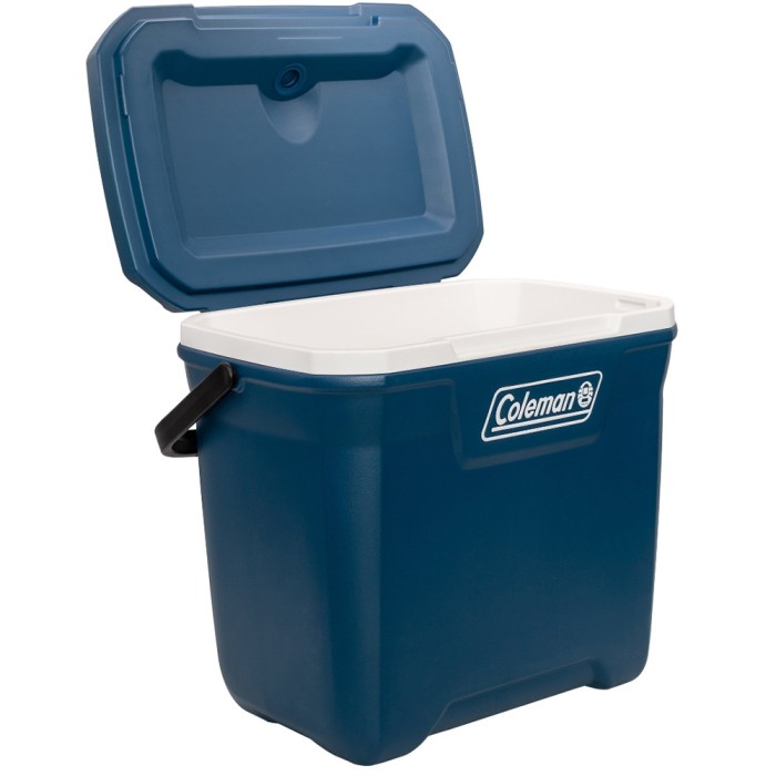 Coleman 28QT Xtreme Blue Cooler Box Open