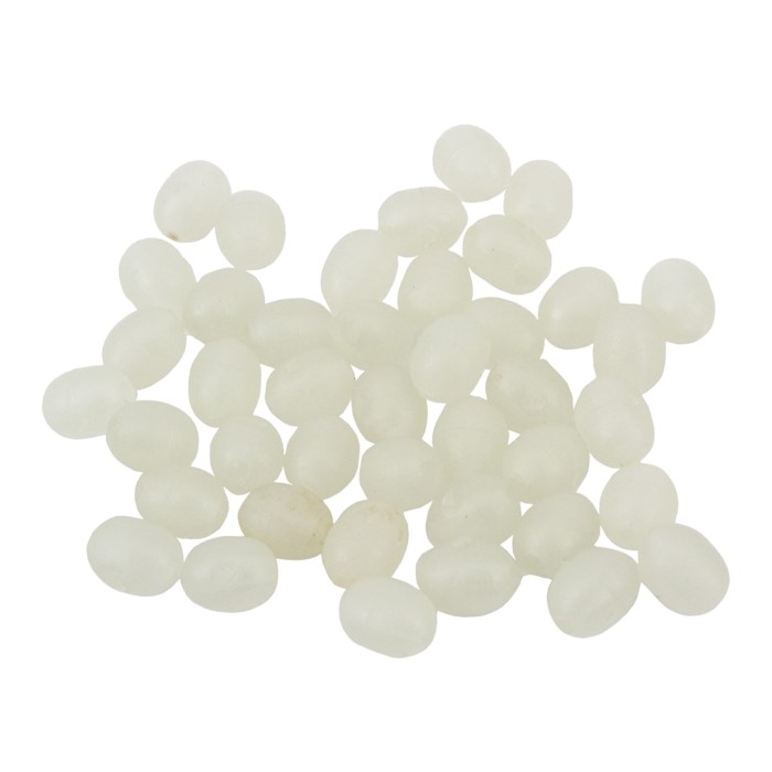 Cox & Rawle Luminous Soft Oval White Attractor Beads