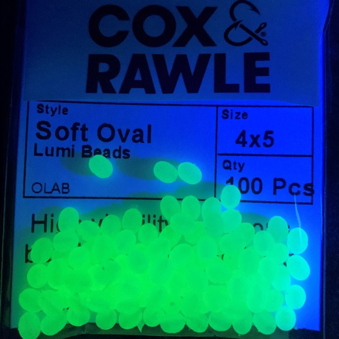 Cox & Rawle Luminous Soft Oval White Attractor Beads 1