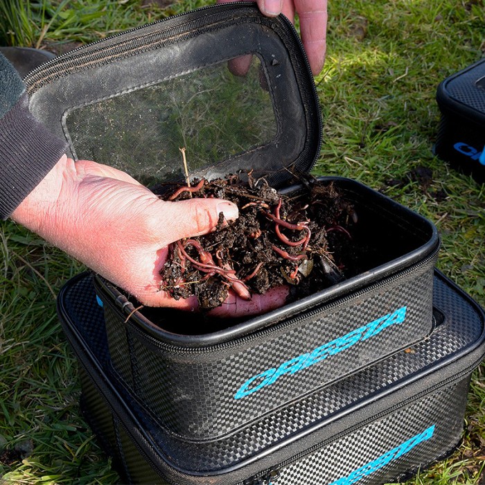 Cresta EVA Fishing Bait Bag Micro Mesh Small In Use 2