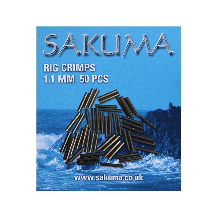 Sakuma Fishing Rig Trace Crimps 1.1mm