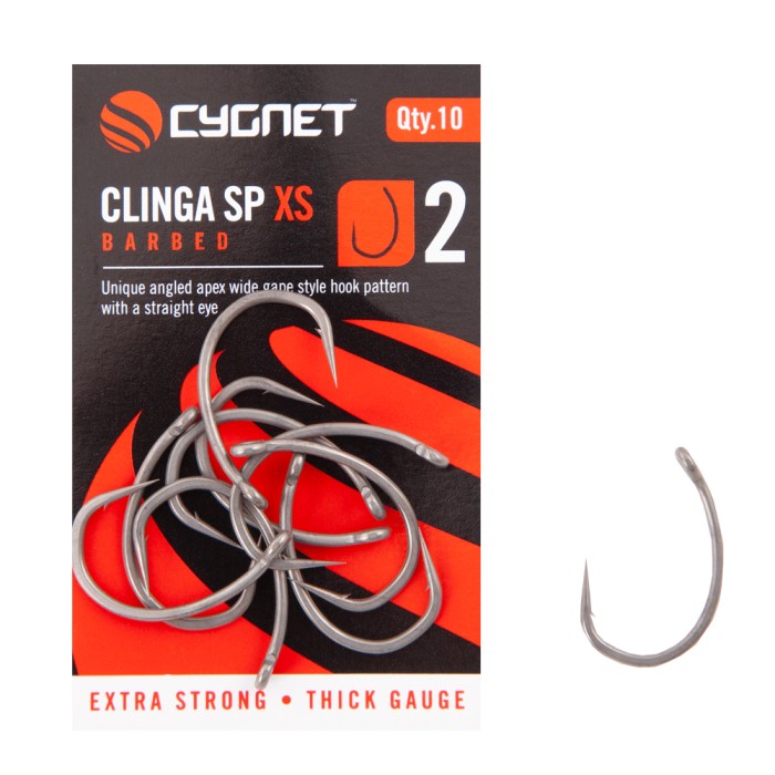 Cygnet Clinga SP XS Barbed Fishing Hooks 1