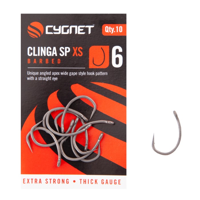 Cygnet Clinga SP XS Barbed Fishing Hooks  3