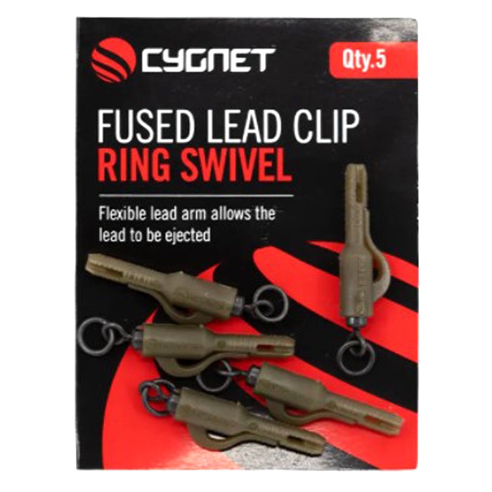 Cygnet Fused Fishing Lead Clip - Ring Swivel 2