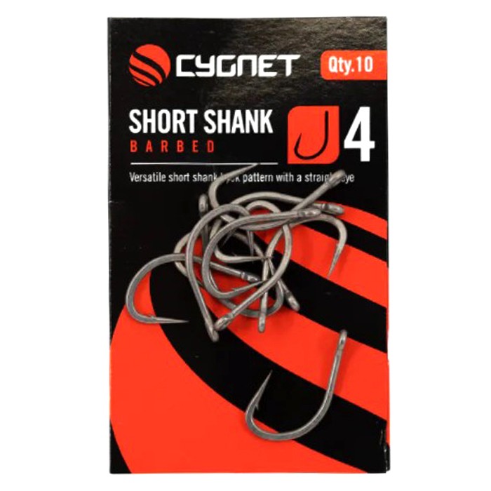 Cygnet Short Shank Barbed Fishing Hooks 2