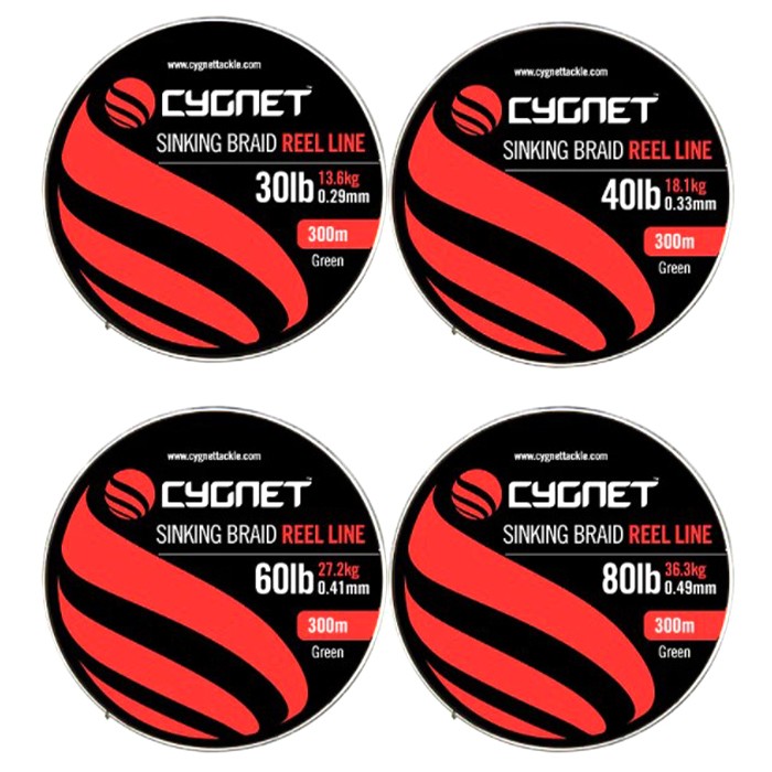 Cygnet Sinking Braided Fishing Reel Line 300m 2