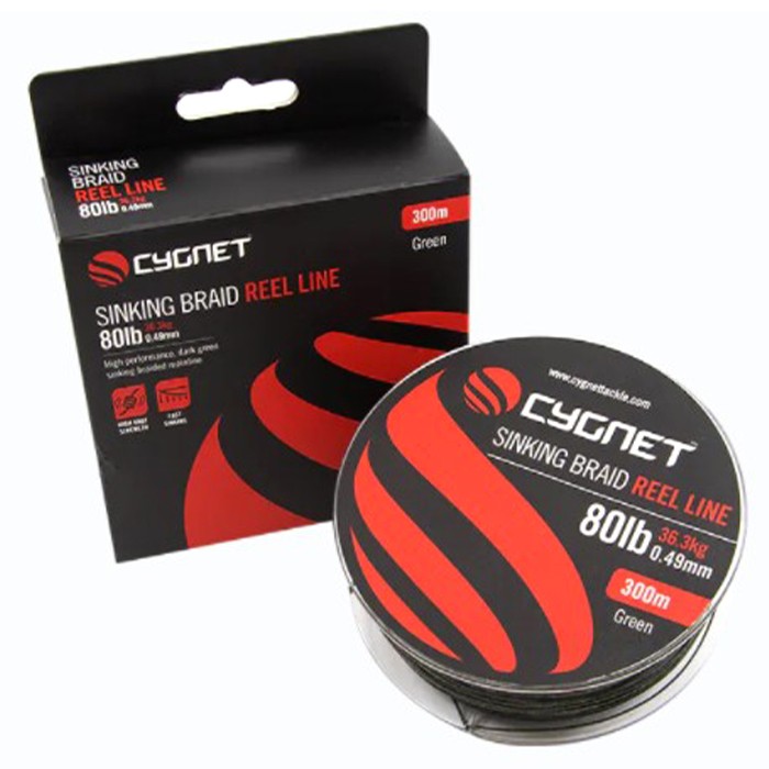 Cygnet Sinking Braided Fishing Reel Line 300m