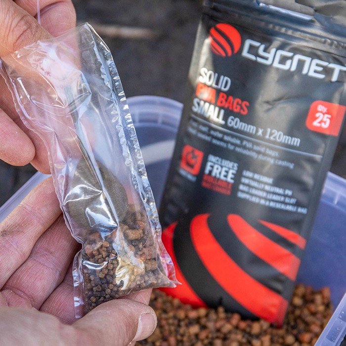 Cygnet Solid PVA Fishing Bags In Use