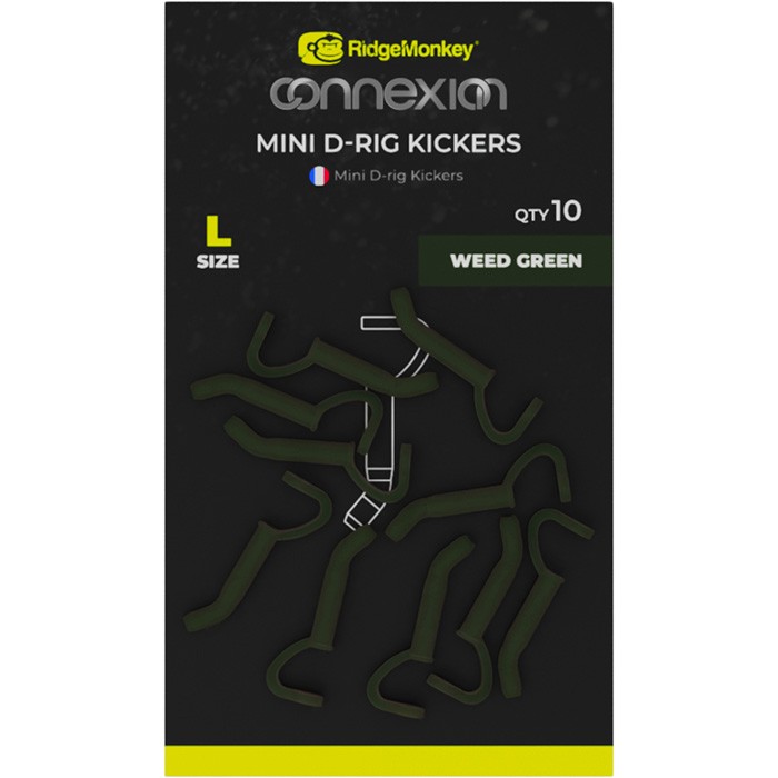 RidgeMonkey Connexion Mini D-Rig Kickers Large Weed Green