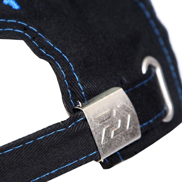 Daiwa Black N Blue Fishing Cap Close Up