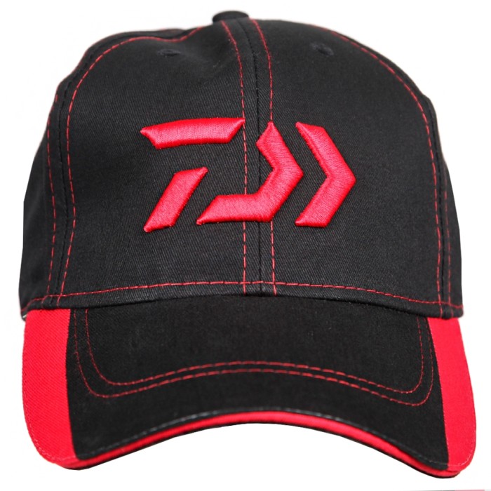 Daiwa Black'N'Red Fishing Cap Front