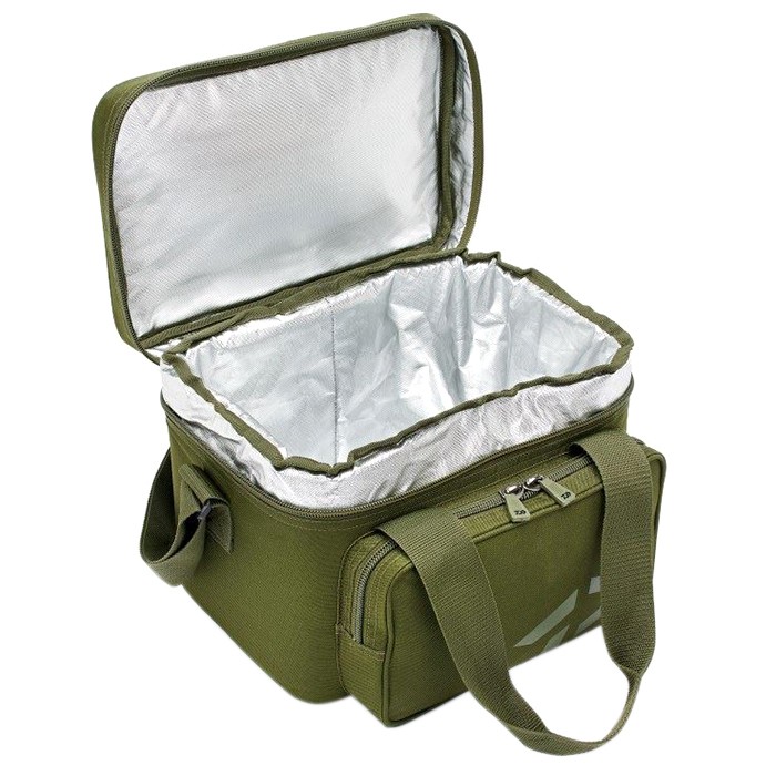 Daiwa Black Widow Large Cool Fishing Bait Bag Open