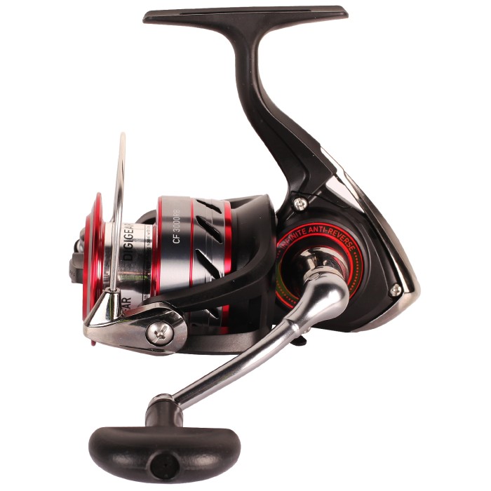 Daiwa Crossfire Red Black Reel Side 1