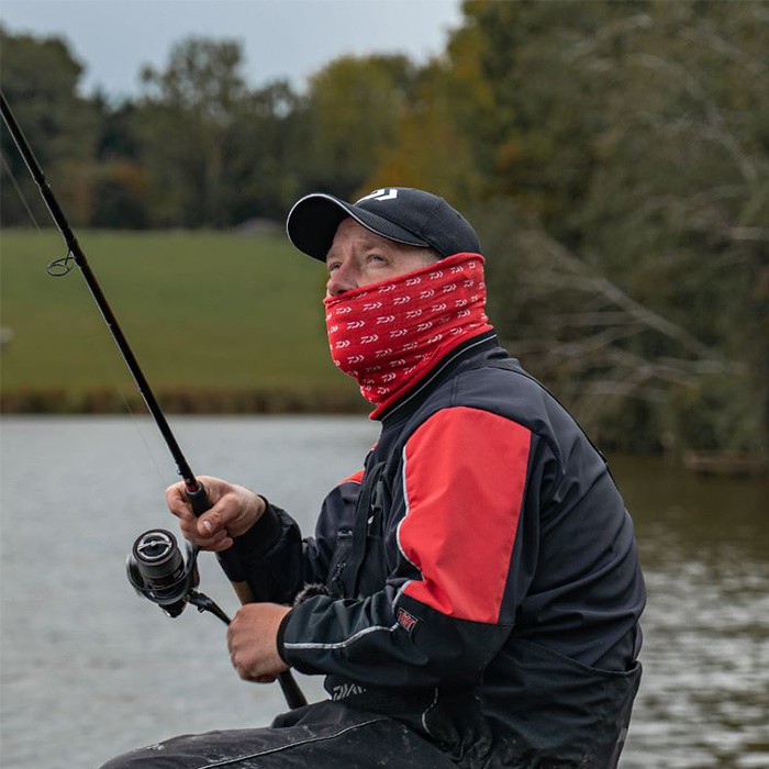 Daiwa Fishing Neck Scarf In Use 1