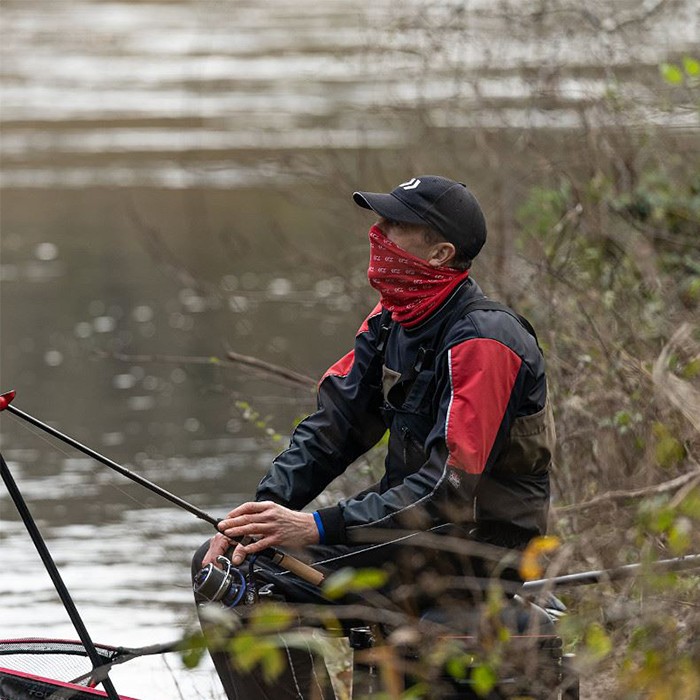 Daiwa Fishing Neck Scarf In Use 2