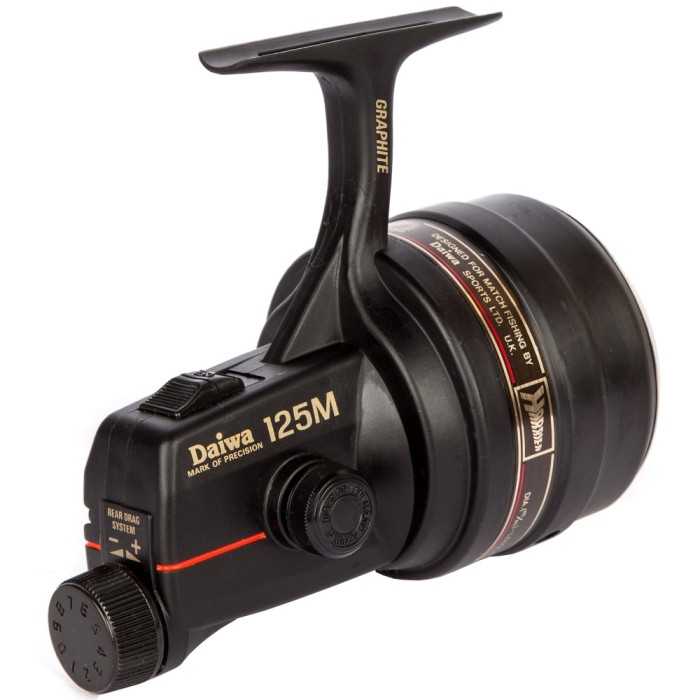 Daiwa 125M Closed Face Reel Rear Angled Right Side