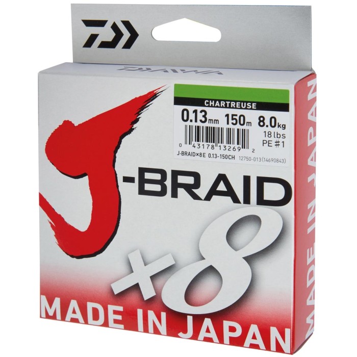 Daiwa J-Braid X8 Chartrusse