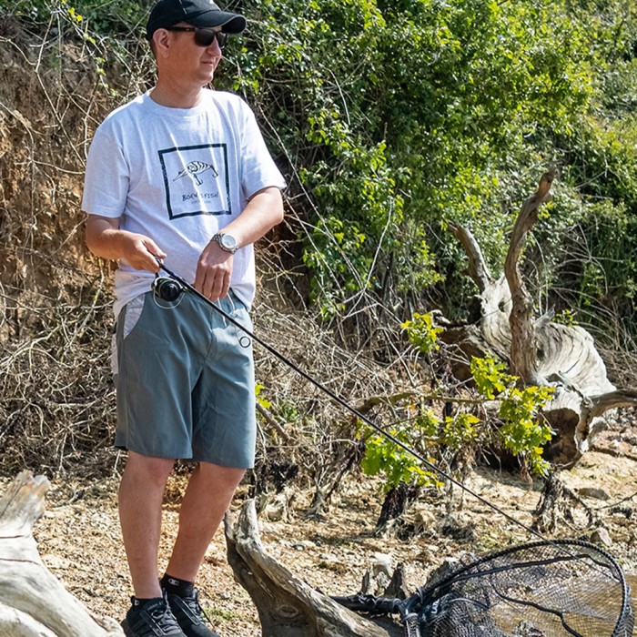 Daiwa Born To Fish Ash Grey T-Shirt Limited Edition 1