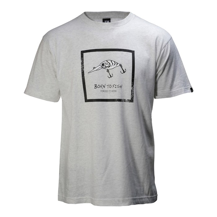 Daiwa Born To Fish Ash Grey T-Shirt Limited Edition