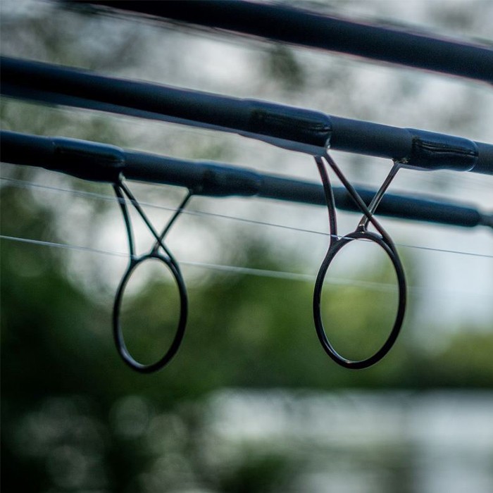 Daiwa Longbow X45 M Carp Fishing Rod Ring Guides In Use