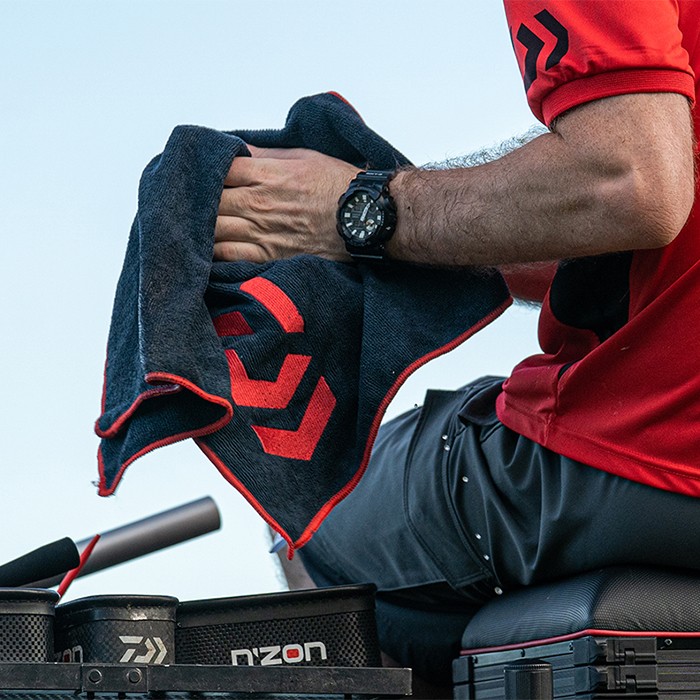 Daiwa Microfibre Towel In Use 2