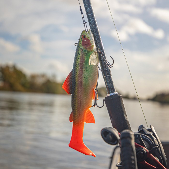 Daiwa prorex trout swimbait 18cm rainbow trout In Use  6