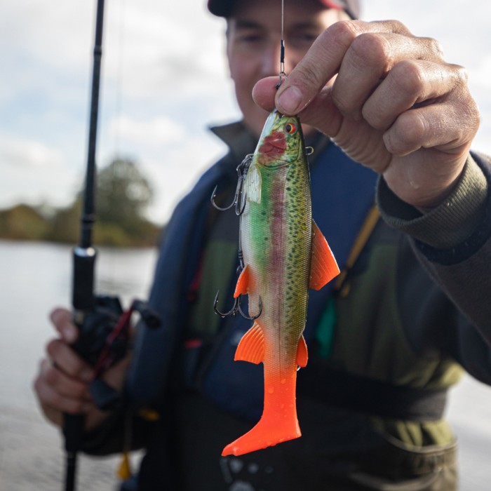 Daiwa prorex trout swimbait 18cm rainbow trout In Use  3