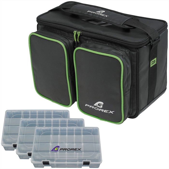 Daiwa Prorex Lure Bag Plus Free Tackle Boxes