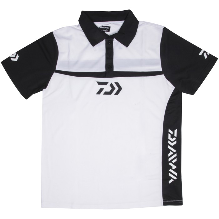 Daiwa Team Polo Shirt White Black