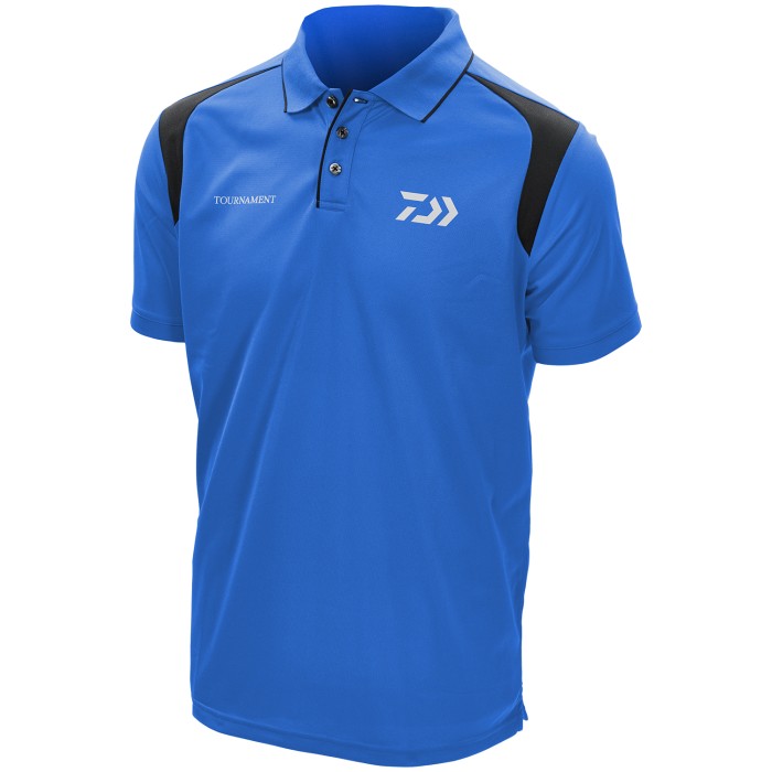 Daiwa Tournament Polo Shirts Blue & Black