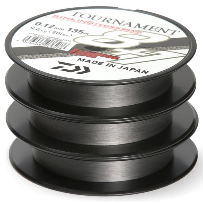 Daiwa Tournament Sinking Feeder Braid 8+1 135m - Steel Gray 3