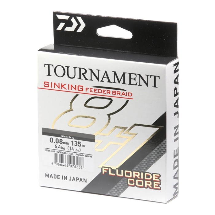 Daiwa Tournament Sinking Feeder Braid 8+1 135m - Steel Gray