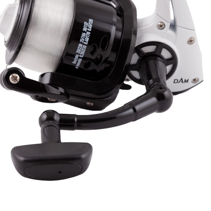 DAM Fighter Pro FD Reel With Line Close Up 3