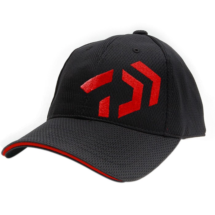 Daiwa DVEC Angled Fishing Cap Black Red
