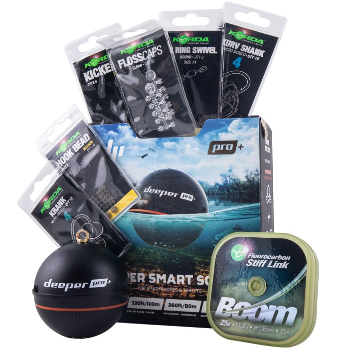 Deeper Pro Plus Fishfinder and Free Spinner Rig Pack 