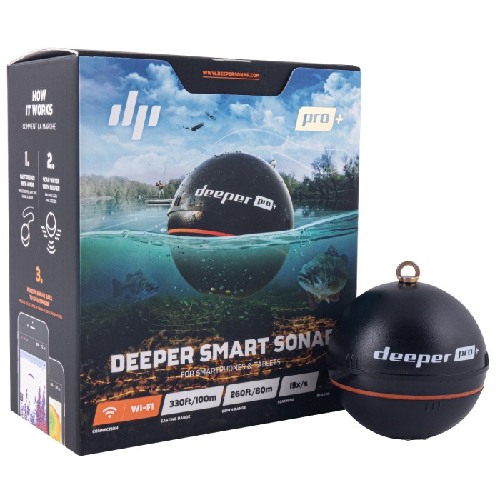 Deeper Pro Plus Fishfinder + Free Summer Bundle