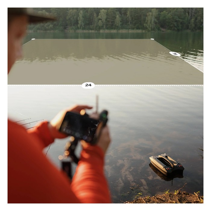 Deeper QUEST Bait Boat In Use 8