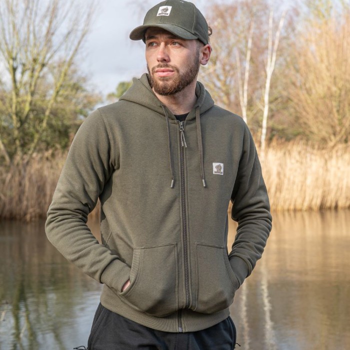 Nash Make It Happen Badge Zipped Hoody - Green