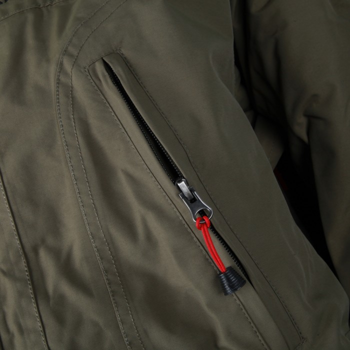 Diem Heavy Tech Fleece Lined Jacket Zip Pocket