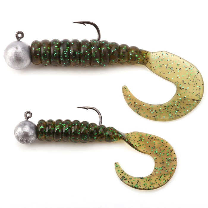 Discover Curly Tail Grub Lure Pack 4