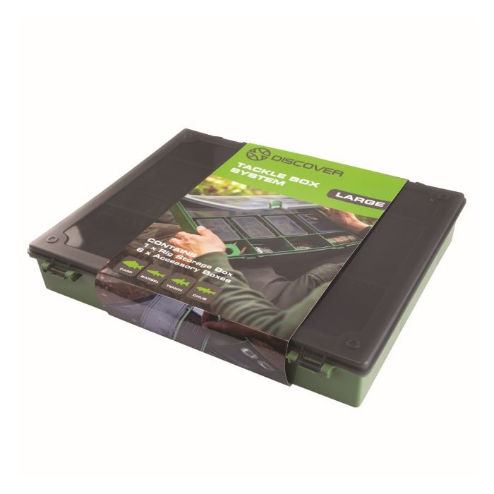 Discover Tackle Box Large System Fishing Tackle Boxes Angling Direct
