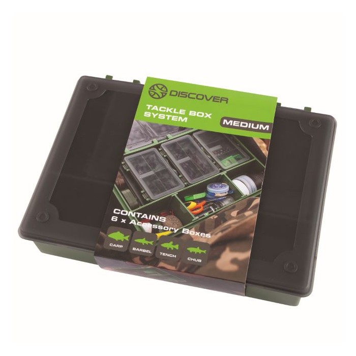 Discover Tackle Box Medium System Fishing Tackle Boxes Angling Direct