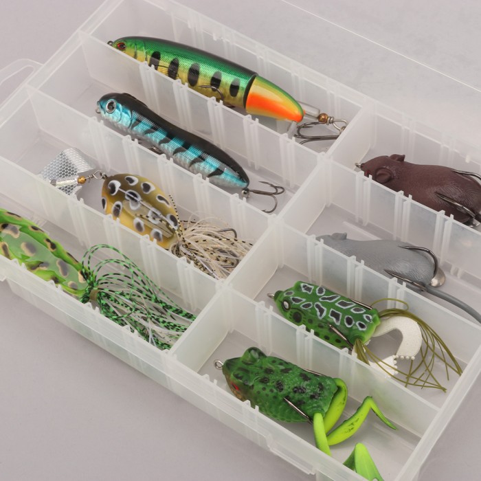 Discover Top Water Critters Lure Box - Hard & Soft Body - 8 Pieces 6