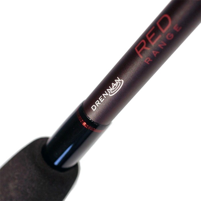Drennan Red Range Carp Feeder Fishing Rod Close Up Graphics
