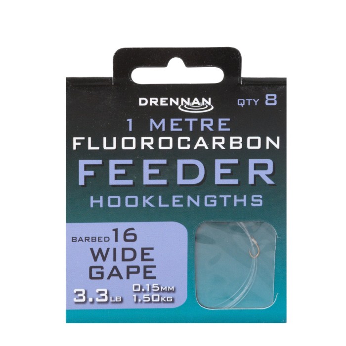 Drennan Wide Gape Flurocarbon Feeder Rig 1m Range