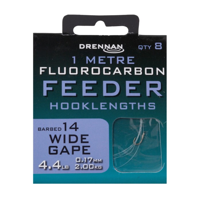 Drennan Wide Gape Flurocarbon Feeder Rig 1m Range